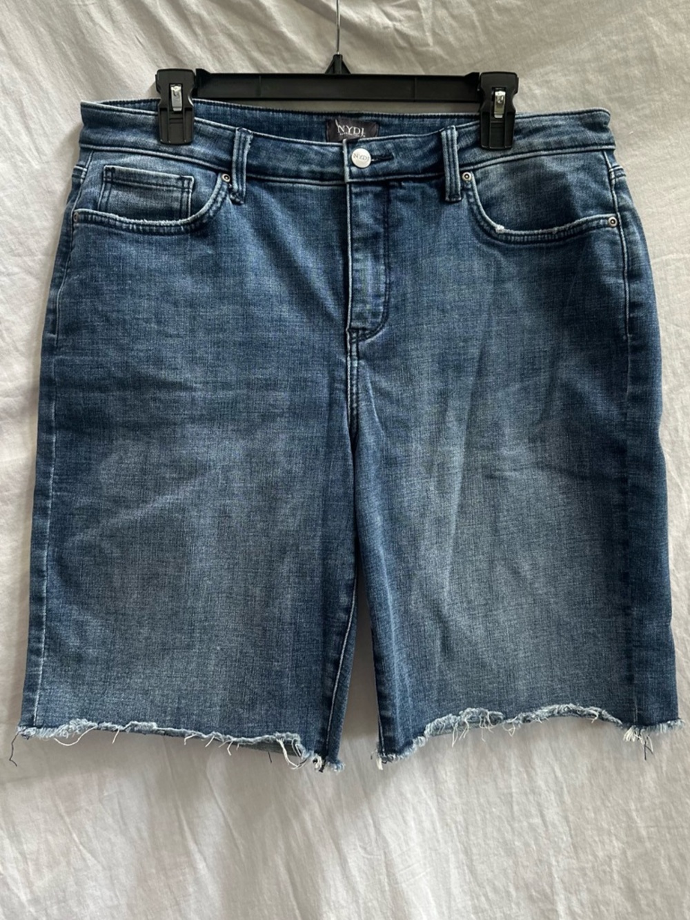NYDJ Dark Blue Denim Shorts with Lift Tuck